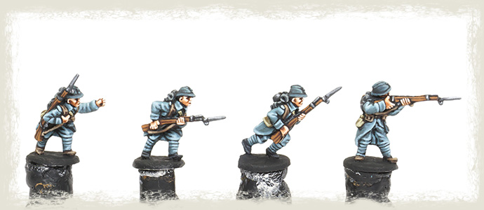 Painting WWI French Fusiliers: Combining Quick Washes and Advanced Layering