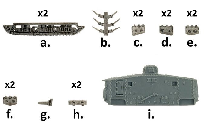 GGE100 A7V Panzers