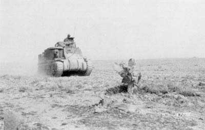 Am Old Ironsides' M3 medium tank in Tunisia