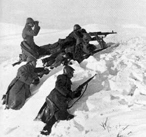 Romanian Infantry in the Snow