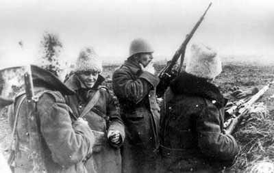 Romanian Infantry dressed for the harsh Russian winter