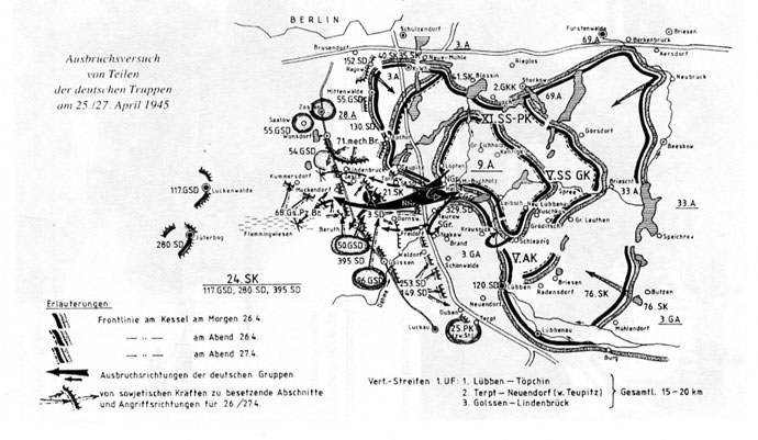 First Halbe Breakout attempt 25 to 27 April 1945