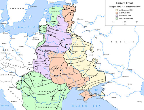 The Ostfront August 1943 to December 1944