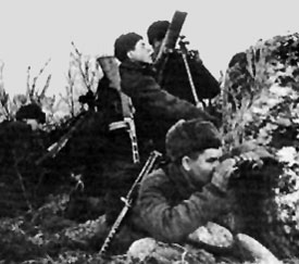 Soviet mortar team