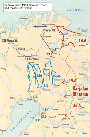 Advance to Rovaniemi, Source: Sotatoimet p.294