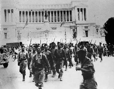 FEC march through Rome, June 1944.