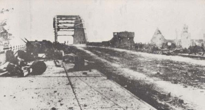 The aftermath at Arnhem bridge