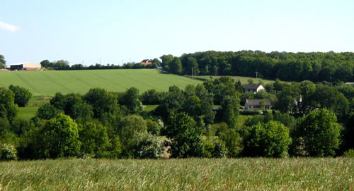 Countryside around Caen today