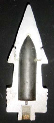 Cutaway of a 45mm BR-240P APCR round