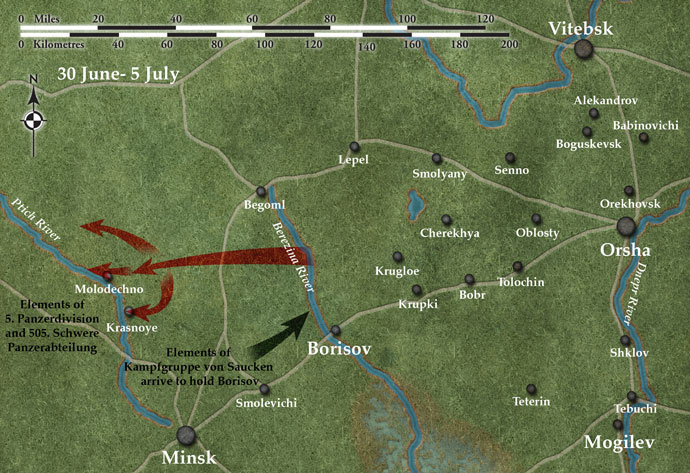 3rd Guards Mechanised Corps, 30 June- 5 July 1944