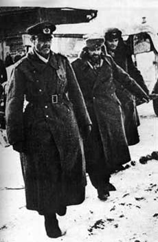 Von Paulus during the harsh Stalingrad winter