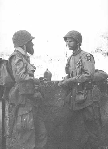 Jim Gavin (on right) as a Colonel in Sicily with the 82nd Airborne