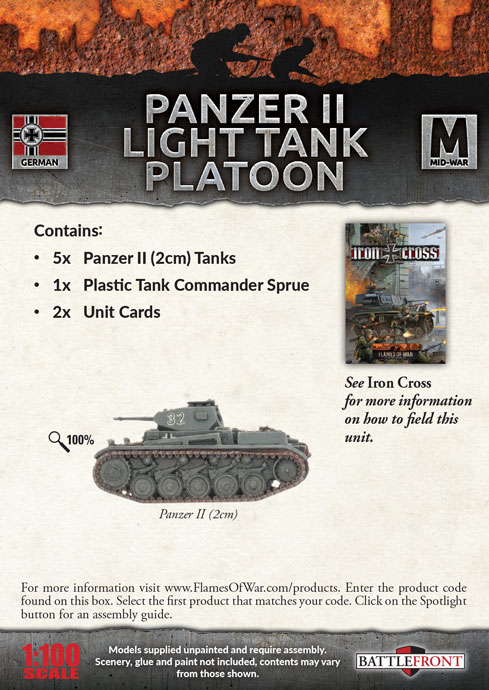 Panzer II Light Tank Platoon (GBX108)