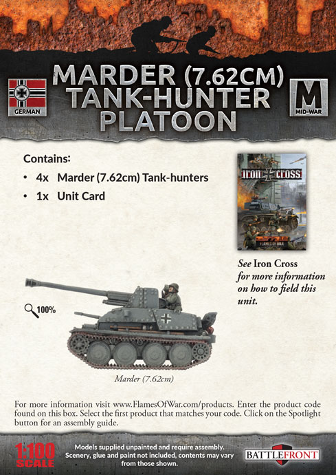 Marder (7.62cm) Tank-hunter Platoon (GBX110)
