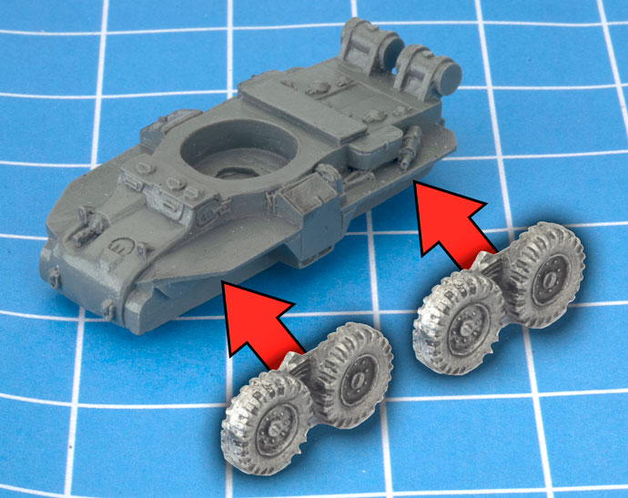 Assembling Boarhound Armoured Car Troop