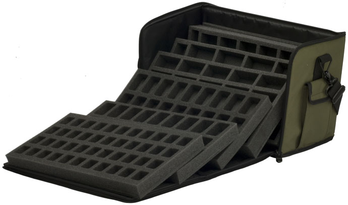The foam trays included with the Army Kit Bag.