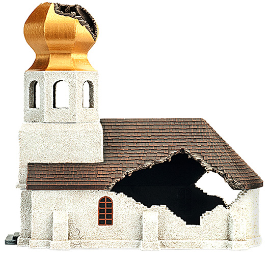 Damaged Eastern Church (BB203)