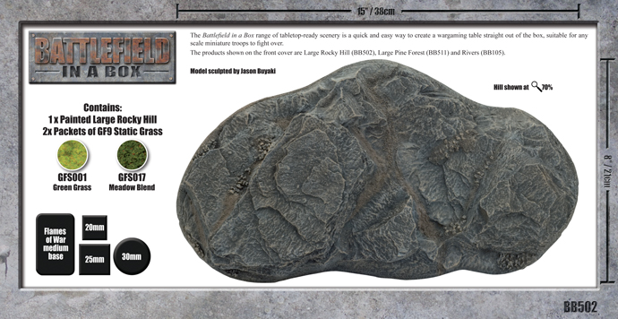 Battlefield in a Box: Large Rocky Hill (BB502)