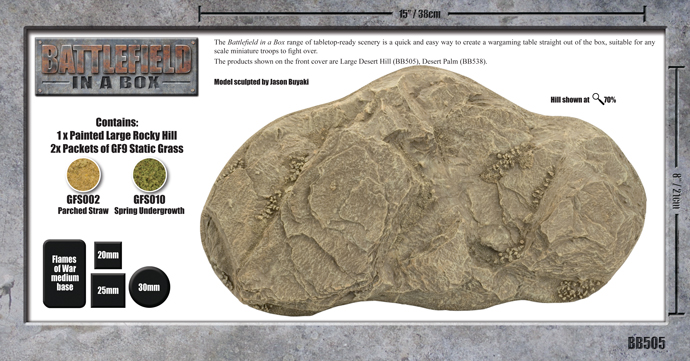 Battlefield in a Box: Large Desert Hill (BB505)