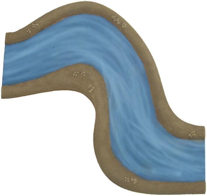 Battlefield in a Box - River Expansion: Fork River Section (BB512)