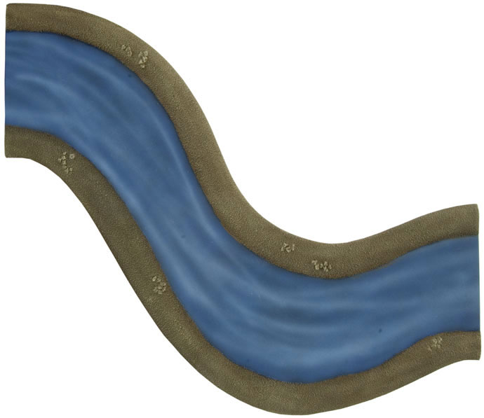 Battlefield in a Box - River Expansion: Island River Section (BB512)