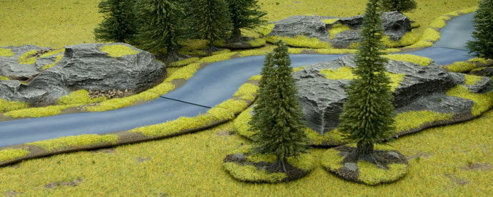 Battlefield in a Box - River Expansion: Island River Section (BB512)