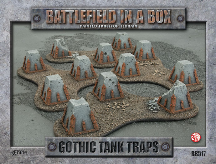 Battlefield in a Box - Gothic Tank Traps (BB517) - Box Front