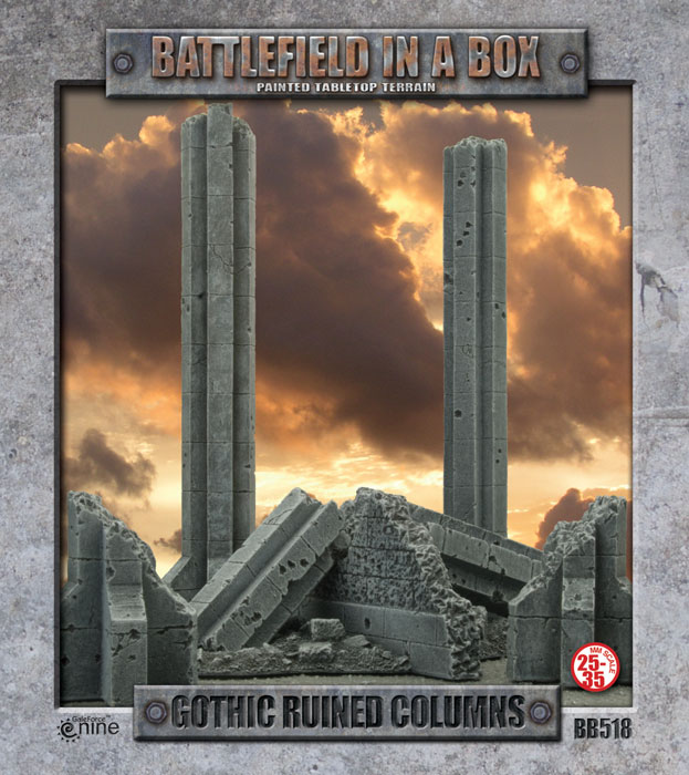 Battlefield in a Box – Gothic Ruined Columns (BB518)  Box Front