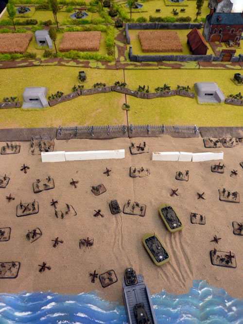 Arial view of the table