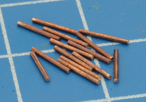 The 14 piece of pinning rod ready for the next step