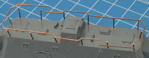 Tacking the antenna into place