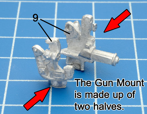 The two halves of the Gun Mount