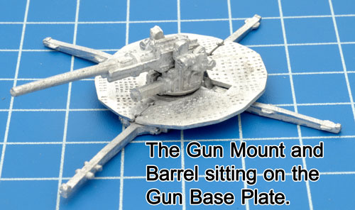 The Gun Mount and Barrel become one with the Gun Platform