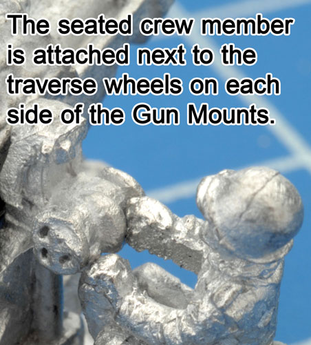 The Seated Crew member next to the traverse wheels