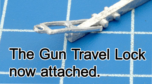 Glue the Gun Travel Lock at the desired angle
