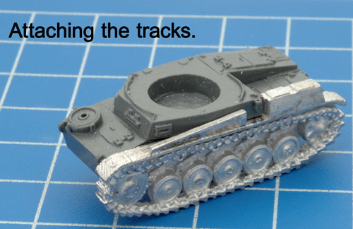 Attaching the tracks