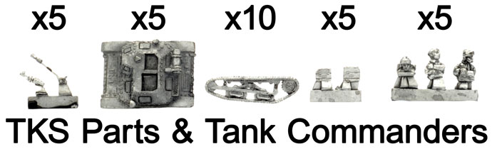 TKS parts and Tank command figures