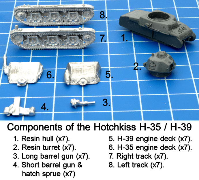 Components of the Hotchkiss H-35 & H-39