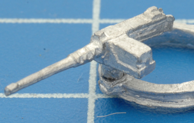 The .50 cal MG mounted on the gun ring