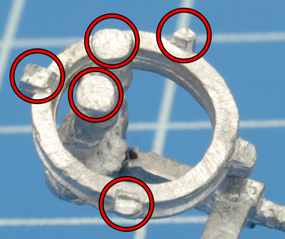 Add a small amount of hobby glue to these spots