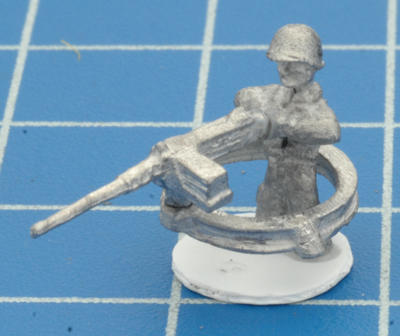 The completed Gunner and .50 cal MG