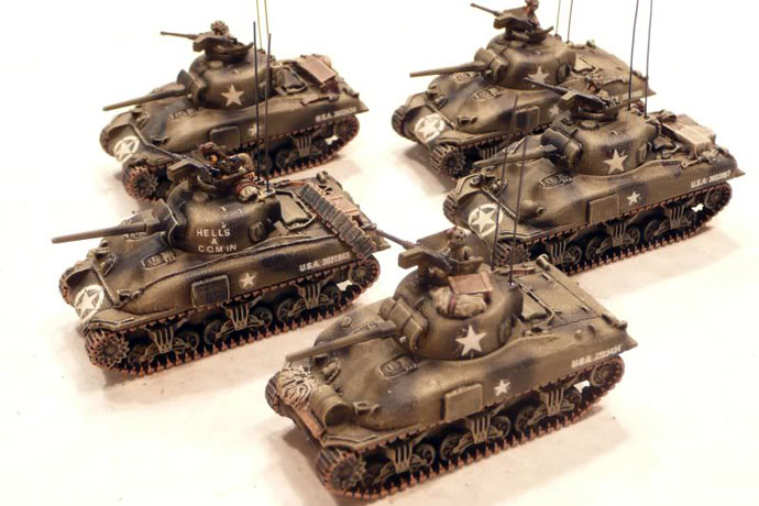 Sherman Tank Platoon