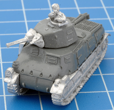 The SOMUA S-35 with the open hatch
