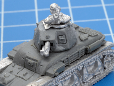 The Renault R-35 with the open hatch
