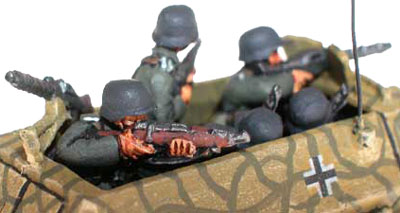 Grenadier miniatures used to add to the half-track crew