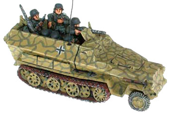 The Standard Sd Kfz 251/1 C (GE240) with a standing officer added