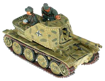 Marder III H (old version model) crewed with artillery miniatures