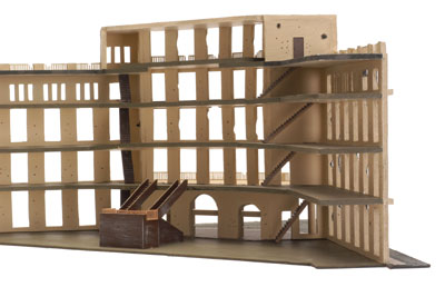 Back view of the front section