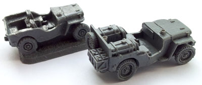 Old vs new - one-piece resin Jeep