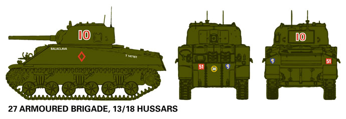 13/18 Hussars Sherman
